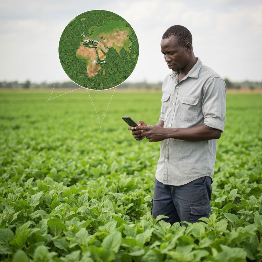 Farmer using Ayeeko technology